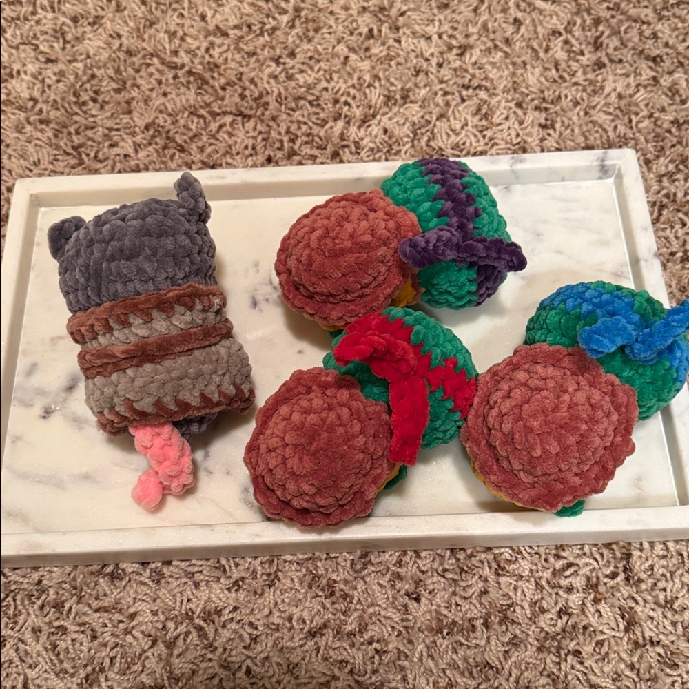 Teenage Mutant Ninja Turtles crocheted plushies and Splinter - Picture 6 of 7